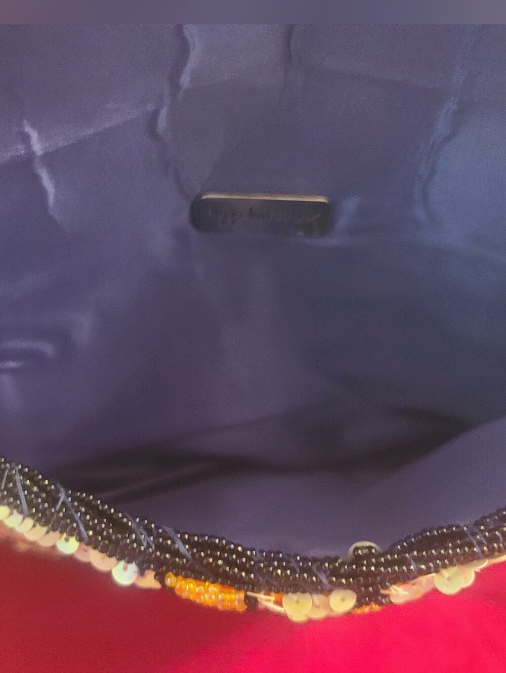 Vintage Inge Christopher Beaded Fruit Clutch/Shoulder Bag Sex and the City - Picture 10 of 11